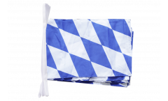 Fahnenkette Deutschland Bayern ohne Wappen - 30 x 45 cm