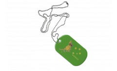 Dog Tag Australien Känguruh - 3 x 5 cm