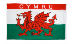 Balkonflagge Wales CYMRU - 90 x 150 cm