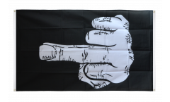 Balkonflagge Stinkefinger - 90 x 150 cm