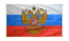 Balkonflagge Russland mit Wappen - 90 x 150 cm