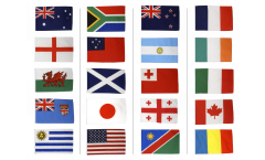 Flaggen Set Rugby WM 2015 - 30 x 45 cm