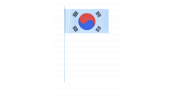 Papierfahnen Südkorea - 12 x 24 cm