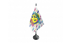 Tischflagge Happy Birthday 50 - 10 x 15 cm