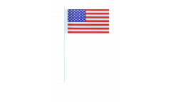 Papierfahnen USA - 12 x 24 cm