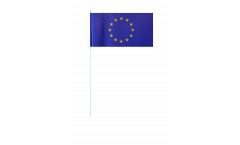 Papierfahnen Europäische Union EU - 12 x 24 cm