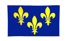 Balkonflagge Frankreich Ile de France - 90 x 150 cm