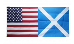 Freundschaftsflagge USA - Schottland - 90 x 180 cm