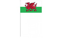 Papierfahnen Wales - 12 x 24 cm