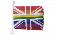 Fahnenkette Großbritannien Regenbogen - 15 x 22 cm