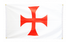 Balkonflagge Templerkreuz - 90 x 150 cm