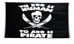 Balkonflagge Pirat To Err is Human, to Arr is Pirate - 90 x 150 cm