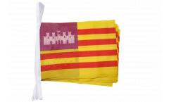 Fahnenkette Spanien Balearen - 15 x 22 cm