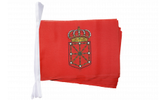Fahnenkette Spanien Navarra - 15 x 22 cm