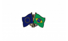 Freundschaftspin Europa - Brasilien - 22 mm
