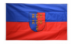 Balkonflagge Siebenbürger Sachsen - 90 x 150 cm