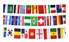 Flaggenkette Fußball 2018 - 10 x 15 cm