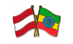 Freundschaftspin Österreich - Äthiopien - 22 mm