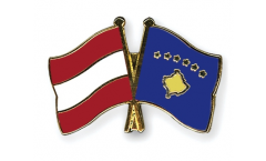 Freundschaftspin Österreich - Kosovo - 22 mm