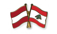 Freundschaftspin Österreich - Libanon - 22 mm