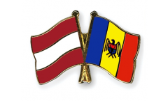Freundschaftspin Österreich - Moldawien - 22 mm