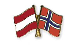 Freundschaftspin Österreich - Norwegen - 22 mm