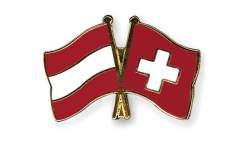 Freundschaftspin Österreich - Schweiz - 22 mm