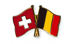 Freundschaftspin Schweiz - Belgien - 22 mm
