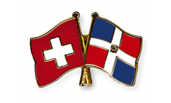 Freundschaftspin Schweiz - Dominikanische Republik - 22 mm