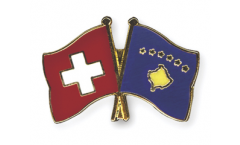 Freundschaftspin Schweiz - Kosovo - 22 mm