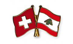 Freundschaftspin Schweiz - Libanon - 22 mm