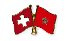 Freundschaftspin Schweiz - Marokko - 22 mm