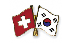 Freundschaftspin Schweiz - Südkorea - 22 mm