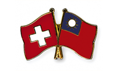 Freundschaftspin Schweiz - Taiwan - 22 mm