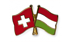 Freundschaftspin Schweiz - Ungarn - 22 mm
