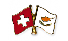 Freundschaftspin Schweiz - Zypern - 22 mm