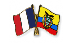 Freundschaftspin Frankreich - Ecuador - 22 mm