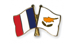 Freundschaftspin Frankreich - Zypern - 22 mm