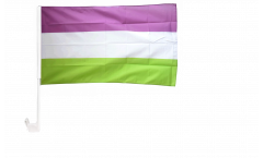 Autofahne Genderqueer Pride - 30 x 40 cm