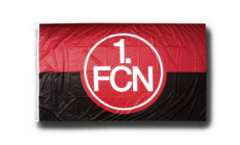 Hissflagge 1. FC Nürnberg Logo rot-schwarz - 150 x 250 cm