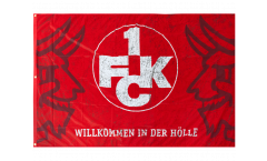Hissflagge 1. FC Kaiserslautern Logo - 120 x 180 cm