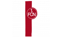 Hissflagge 1. FC Nürnberg Logo rot-weiß - 150 x 400 cm