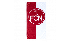 Hissflagge 1. FC Nürnberg Logo rot-weiß - 120 x 250 cm