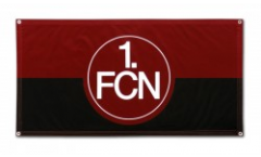 Zimmerflagge 1. FC Nürnberg Logo rot-schwarz  - 70 x 140 cm