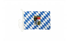Bootsfahne Deutschland Bayern mit Wappen - 30 x 40 cm