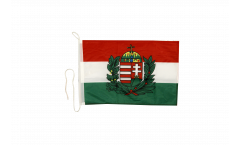 Bootsfahne Ungarn mit Wappen - 30 x 40 cm
