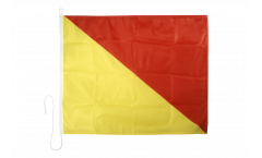 Signalflagge Oskar (O) - 75 x 90 cm