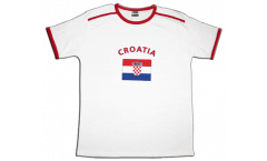 T-Shirt Kroatien, weiß-rot, Größe M, Soccer-T