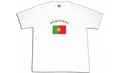 T-Shirt Portugal, weiß, Größe M, Round-T