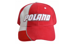 Cap / Kappe Polen Poland, rot-weiß, flag